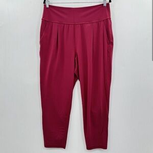 Athleta Elation Pants Size L Damask Mauve Pink Pockets Soft Yoga
533562-03